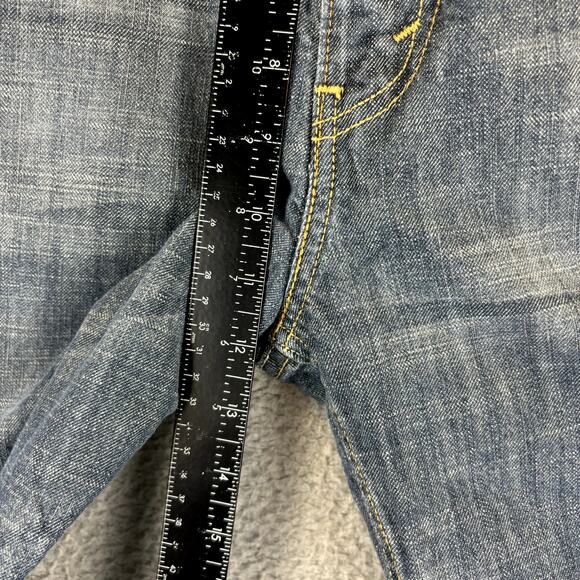 Levis 569 Mens Jeans 36x34 Loose Baggy Straight Blue Denim Cotton (meas 38x32) - Picture 7 of 10